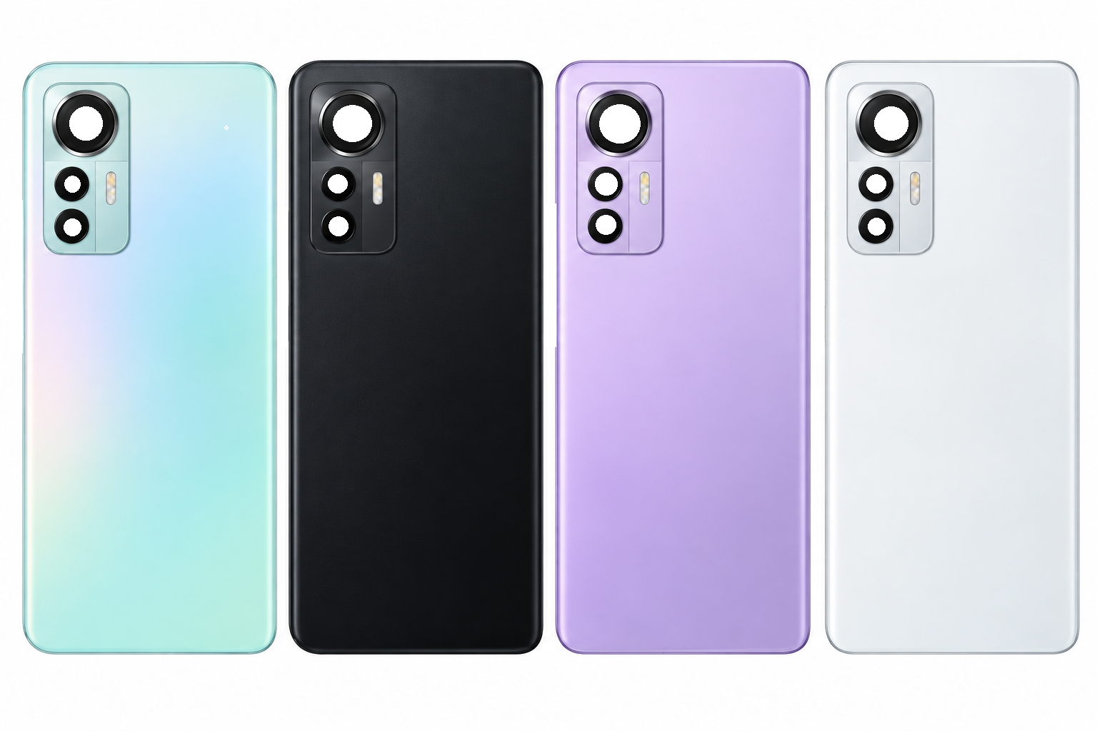 Compatible Replacement for Xiaomi 12 Lite 5G Back Panel – Green, Black, Purple & White